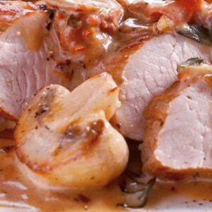 Varkenshaasje Champignonsaus